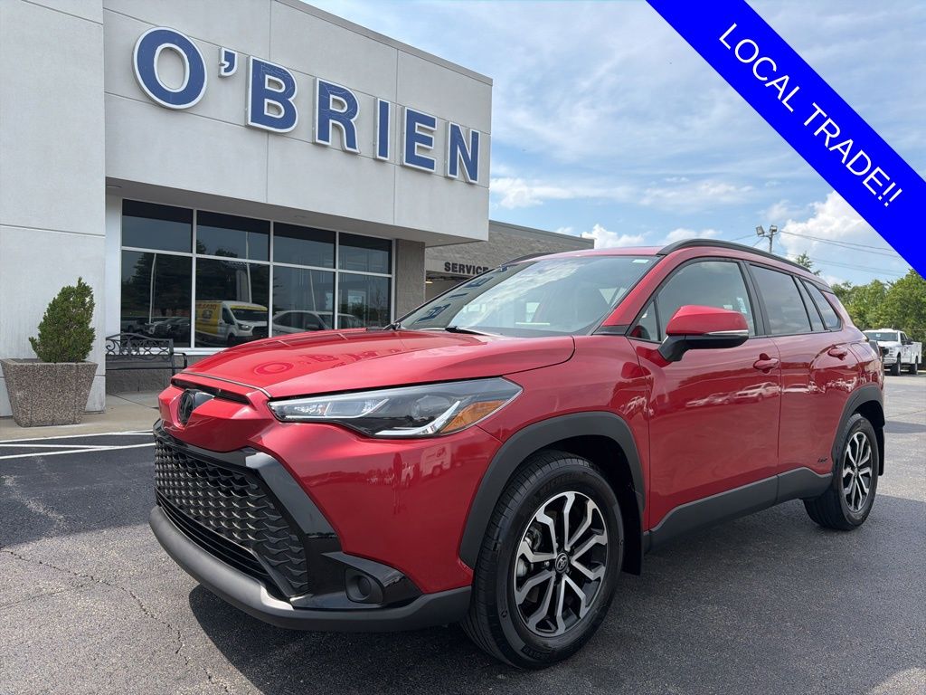 Barcelona Red Metallic 2024 Toyota Corolla Cross Hybrid SUV / Crossover All-Wheel Drive Continuously Variable Transmission