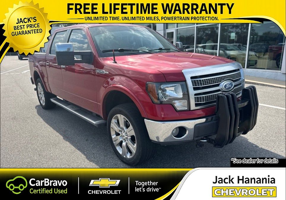 Vermillion Red 2010 Ford F-150 Pickup Truck Four-Wheel Drive 6-Speed Automatic