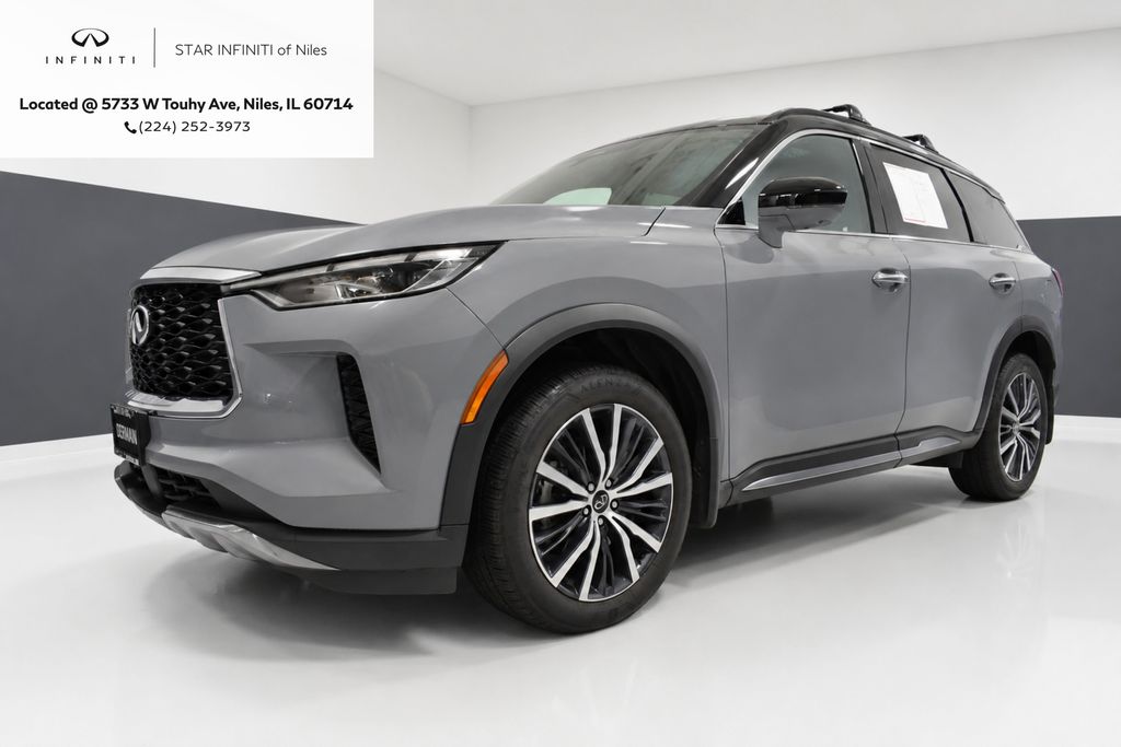 Harbor Gray/Obsidian Blk 2025 INFINITI QX60 SUV / Crossover All-Wheel Drive 9-Speed Automatic