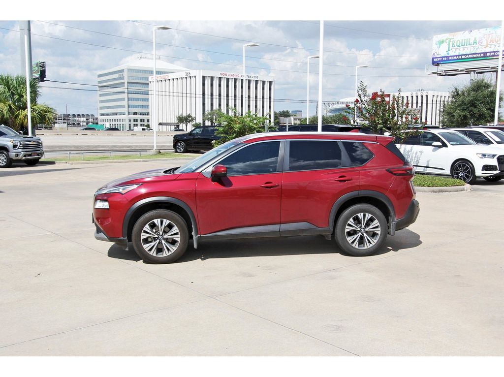 2022 Nissan Rogue SV Red at Texan Dodge Chrysler Jeep Ram