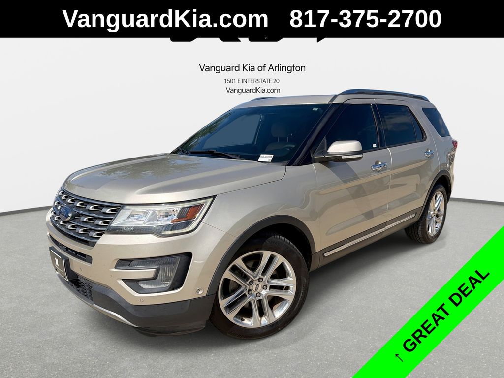 White Gold Metallic 2017 Ford Explorer SUV / Crossover Front-Wheel Drive 6-Speed Automatic