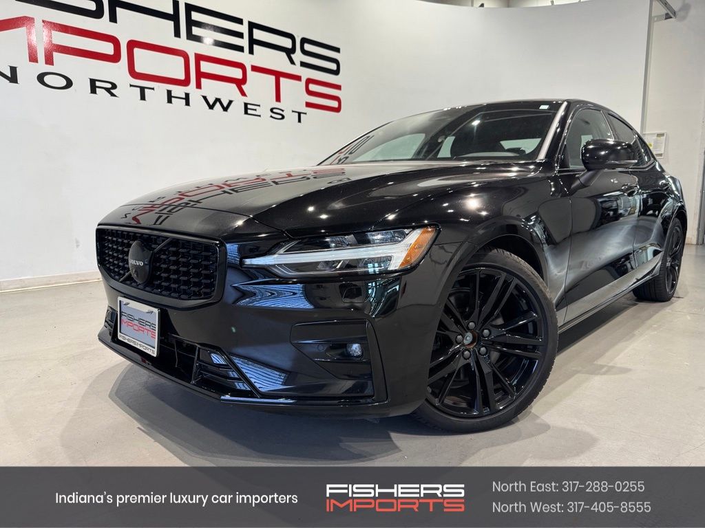 Onyx Black Metallic 2024 Volvo S60 Sedan All-Wheel Drive Automatic