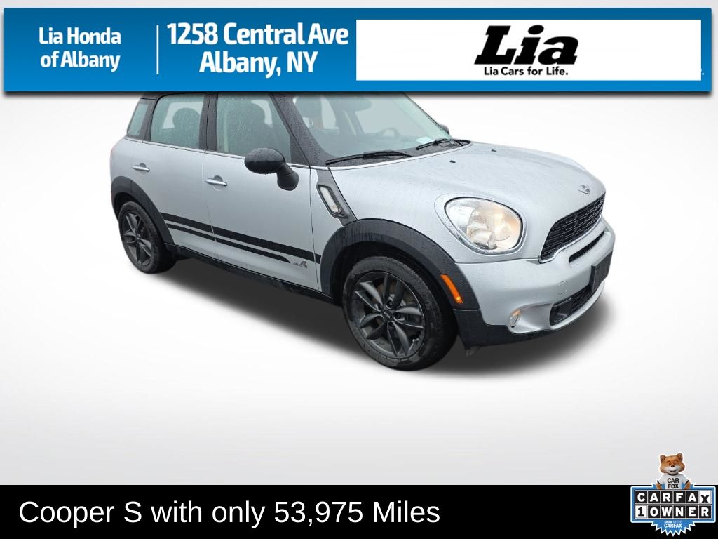 Light White 2014 MINI Countryman S ALL4 AWD SUV / Crossover All-Wheel Drive 6-Speed Automatic