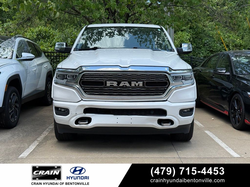 Ivory White 2019 RAM 1500 Pickup Truck Four-Wheel Drive 8-Speed Automatic