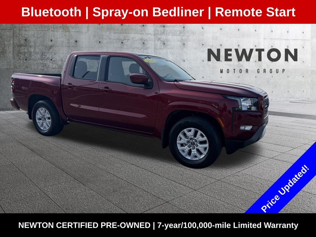 Cardinal Red Metallic Tricoat 2024 Nissan Frontier Pickup Truck 4X2 9-Speed Automatic Overdrive