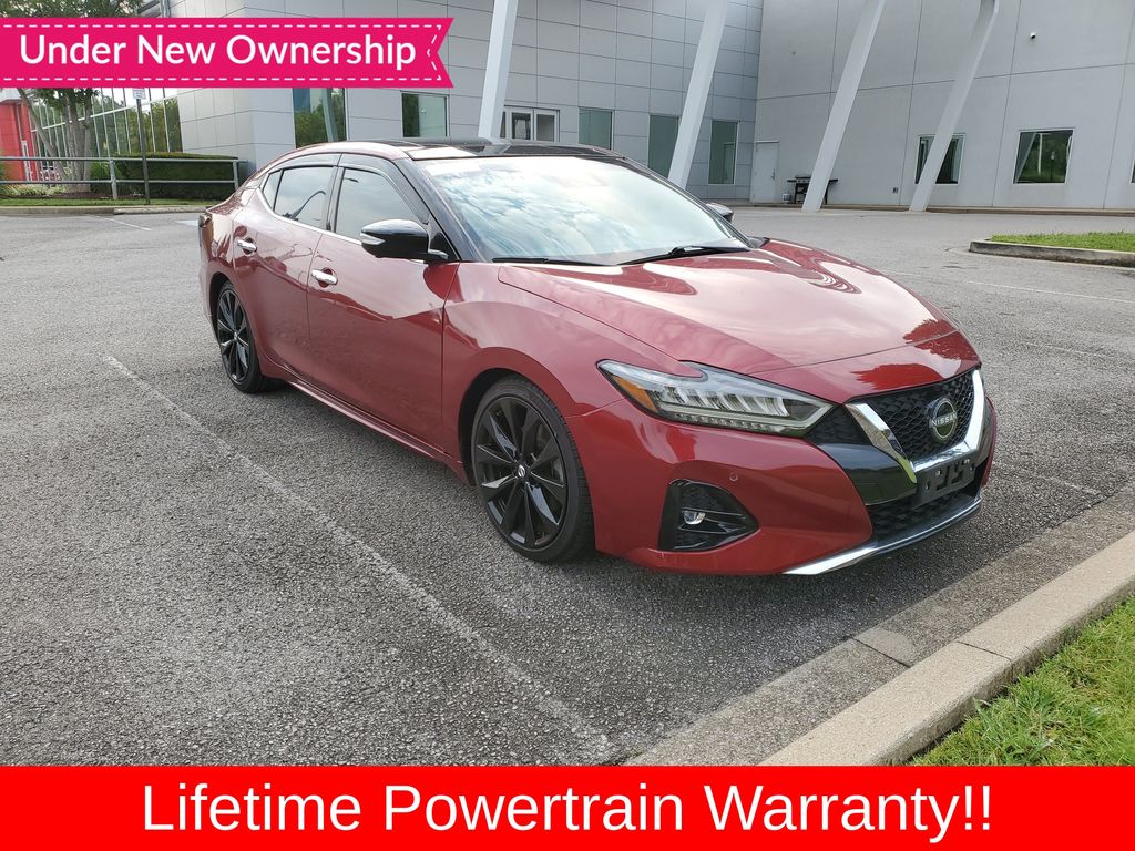 Red (Scarlet) 2023 Nissan Maxima Sedan Front-Wheel Drive Continuously Variable Transmission