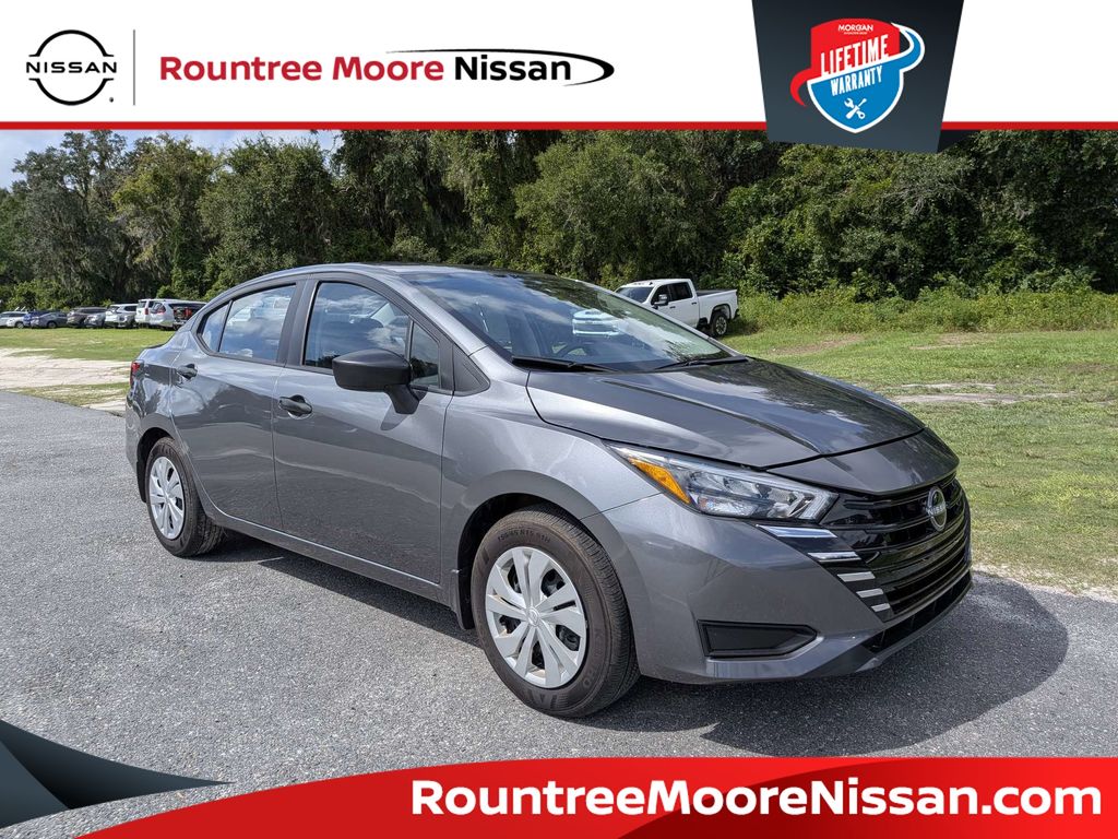 Gray (Gun Metallic) 2025 Nissan Versa Sedan Front-Wheel Drive Continuously Variable Transmission