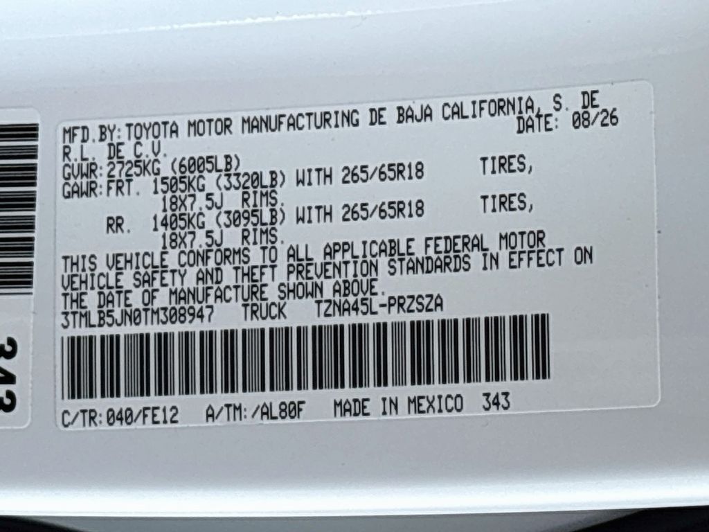 New 2026 White Toyota TRD Sport image 31