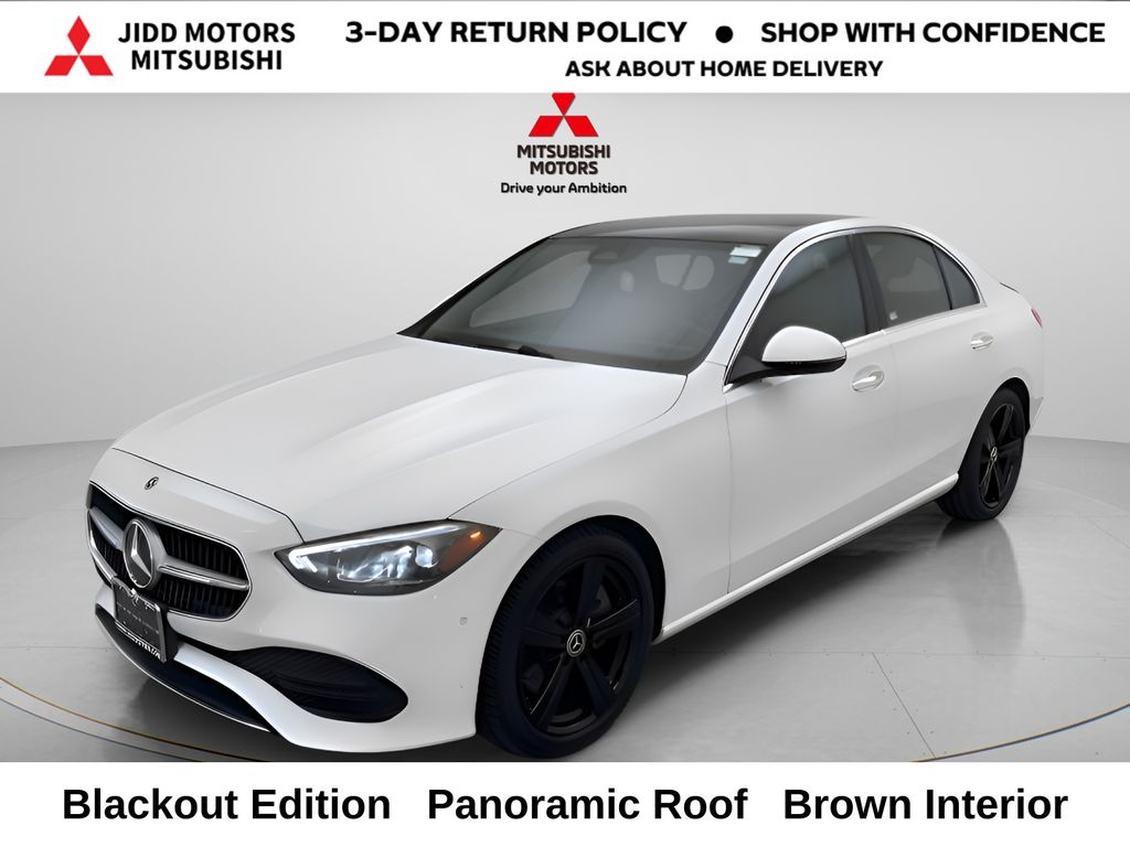 Polar White 2025 Mercedes-Benz C-Class Sedan All-Wheel Drive 9-Speed Automatic