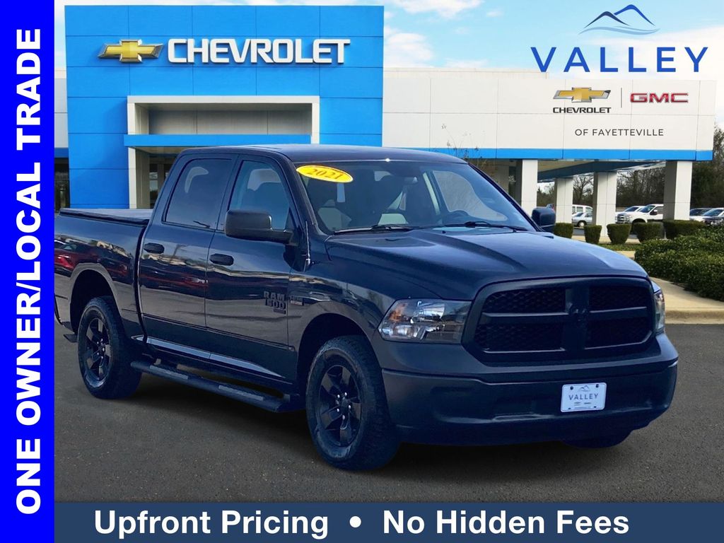 Gray (Maximum Steel Metallic Clearcoat) 2021 RAM 1500 Classic Tradesman Crew Cab 4WD Pickup Truck Four-Wheel Drive 8-Speed Automatic
