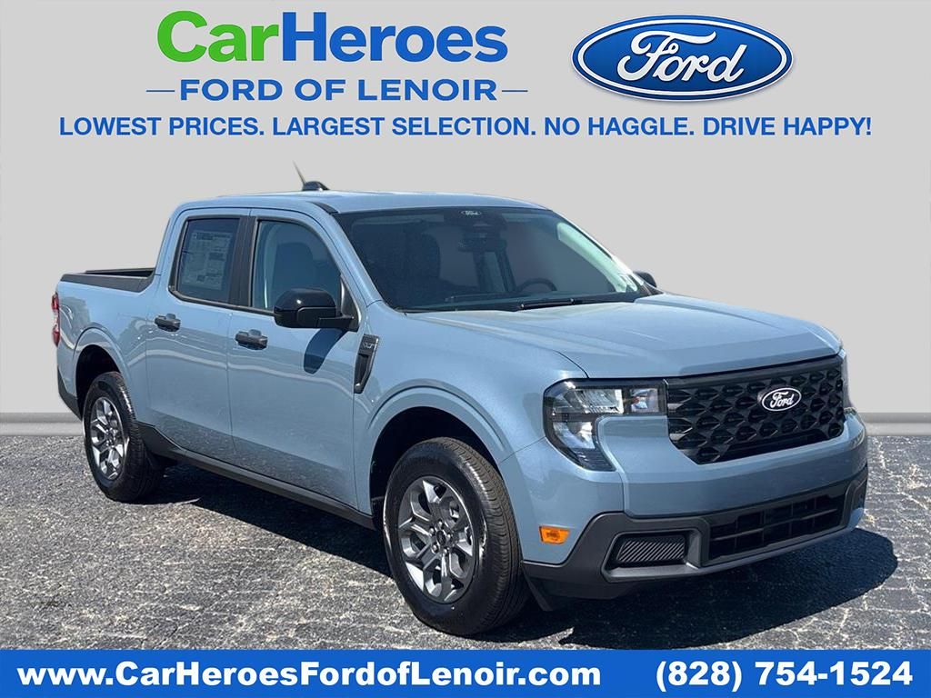 Blue (Azure Gray Metallic Tri-Coat) 2026 Ford Maverick XLT SuperCrew AWD Pickup Truck All-Wheel Drive Continuously Variable Transmission