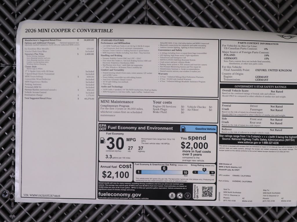 Thumbnail: 2026 MINI Cooper - 17