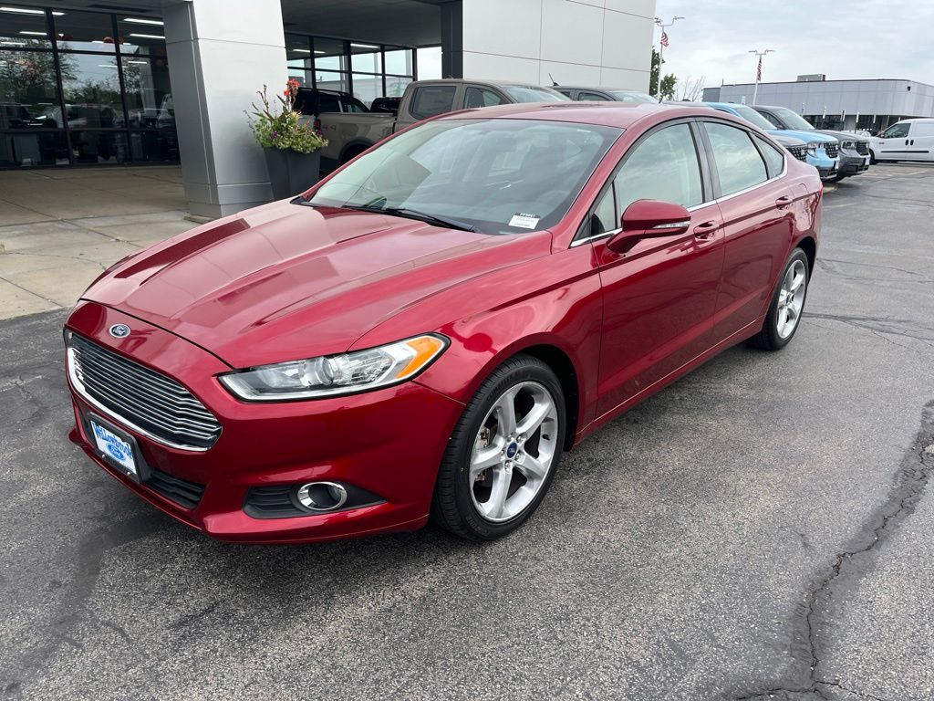 Ruby Red 2015 Ford Fusion Sedan Front-Wheel Drive 6-Speed Automatic