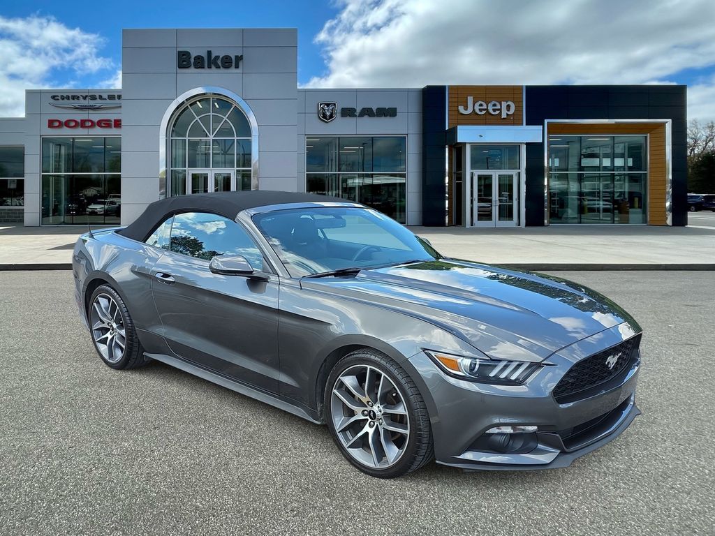 Guard Metallic 2015 Ford Mustang Convertible Rear-Wheel Drive 6-Speed Automatic
