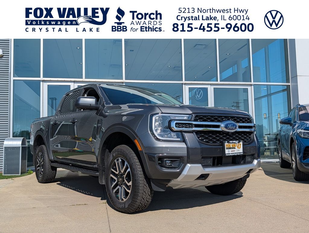 Gray Metallic 2026 Ford Ranger Pickup Truck Four-Wheel Drive Automatic