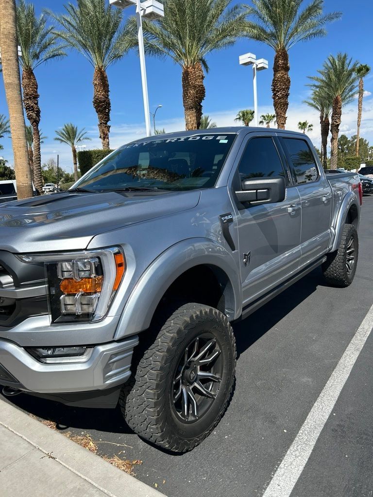 Iconic Silver Metallic 2022 Ford F-150 Pickup Truck Four-Wheel Drive Automatic