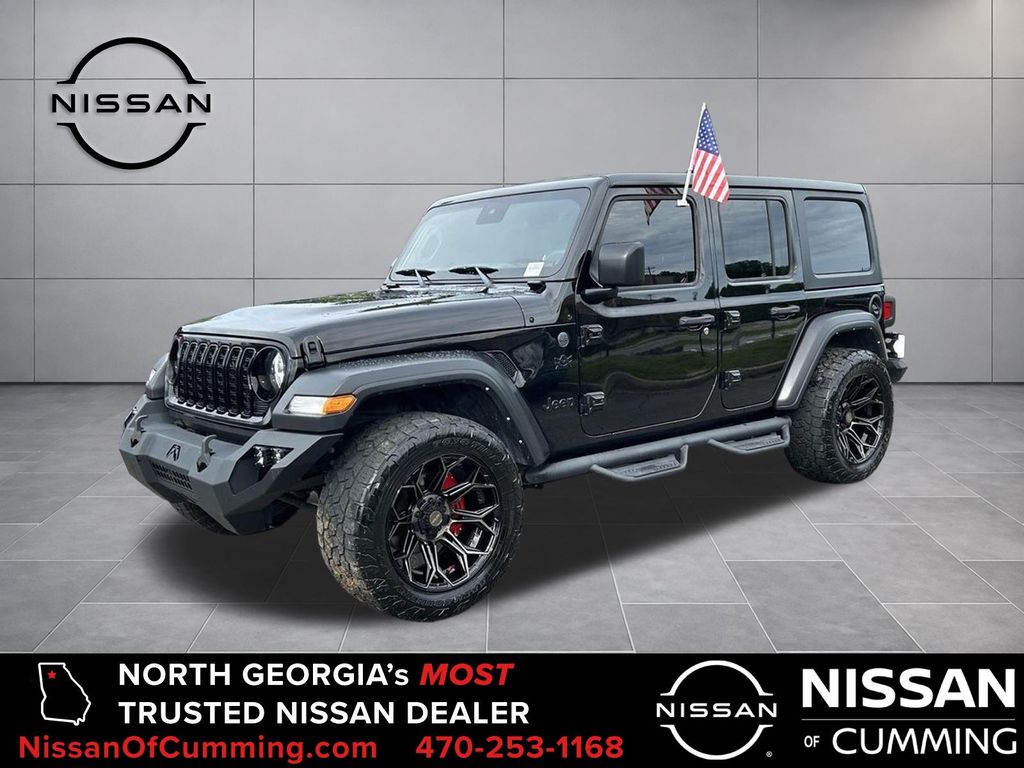 Black Clearcoat 2024 Jeep Wrangler SUV / Crossover Four-Wheel Drive 8-Speed Automatic