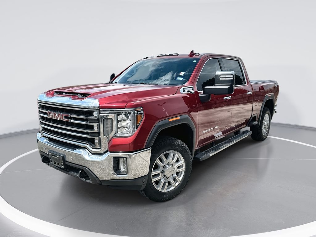 Red Quartz Tintcoat 2020 GMC Sierra 2500HD SLT Crew Cab 4WD Pickup Truck Four-Wheel Drive Automatic