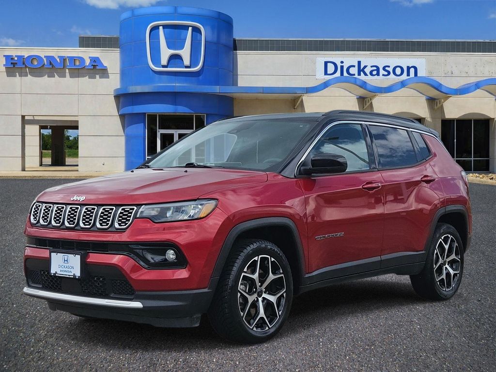 Red Hot Pearlcoat 2025 Jeep Compass Limited 4WD SUV / Crossover Four-Wheel Drive 8-Speed Automatic