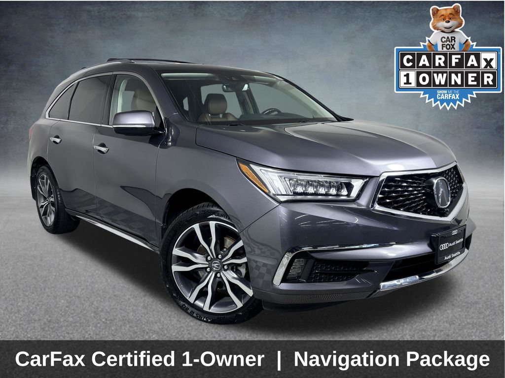 Gray (Modern Steel Metallic) 2019 Acura MDX SH-AWD with Advance Package SUV / Crossover All-Wheel Drive 9-Speed Automatic