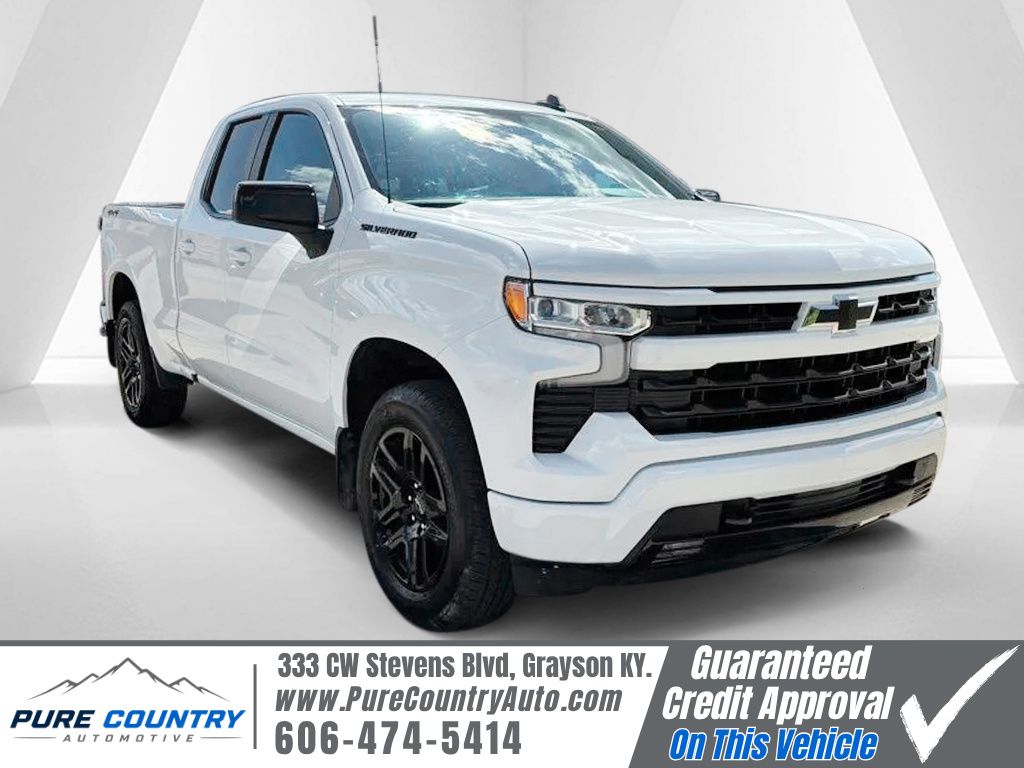 Summit White 2025 Chevrolet Silverado 1500 Pickup Truck Four-Wheel Drive Automatic