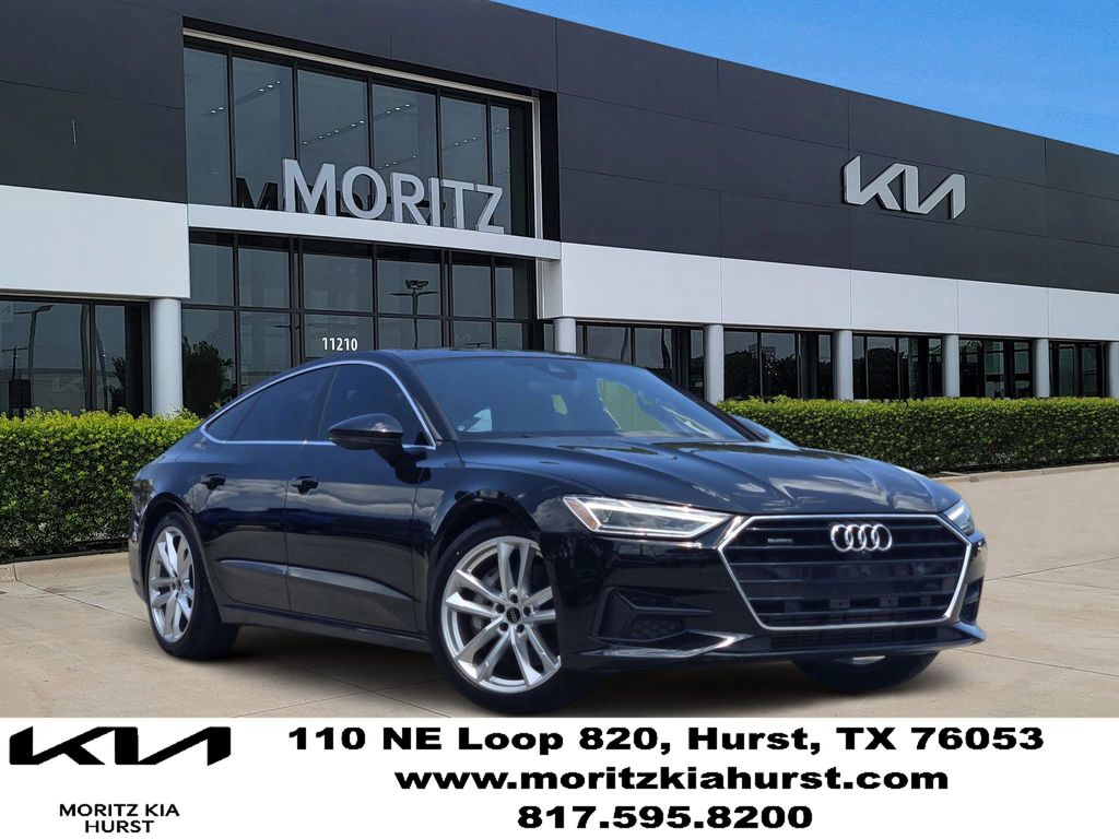 Brilliant Black 2022 Audi A7 quattro Premium 55 TFSI AWD Sedan All-Wheel Drive 7-Speed Automatic