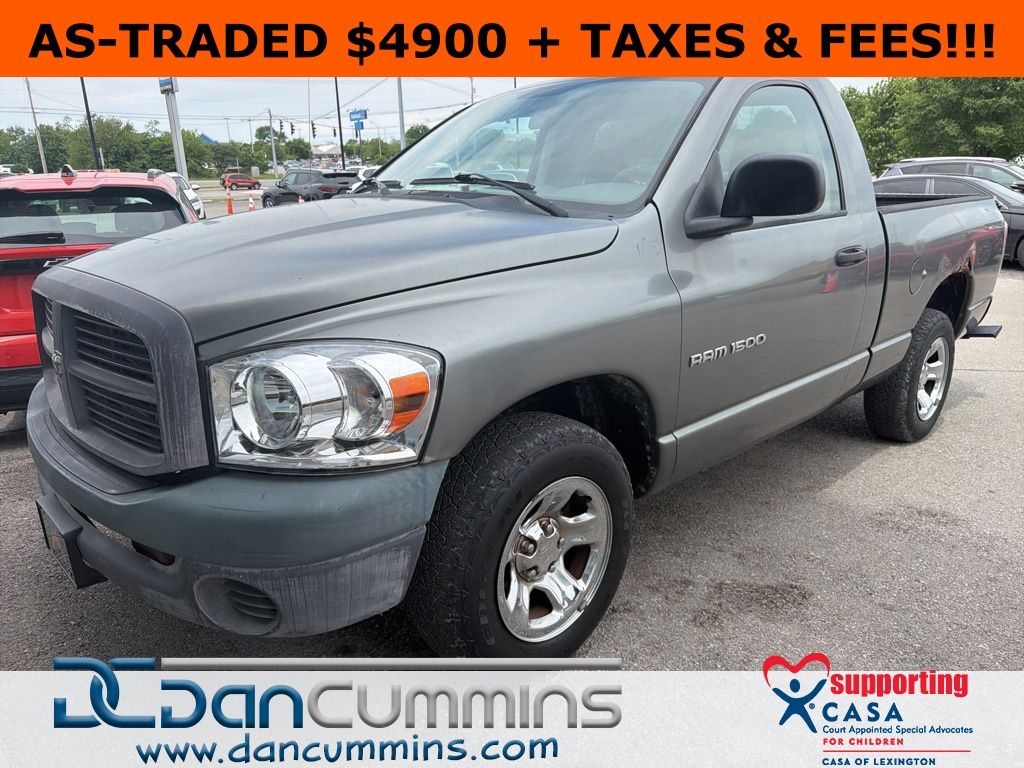 Mineral Gray Metallic 2007 Dodge RAM 1500 ST RWD Pickup Truck Rear-Wheel Drive 4-Speed Automatic