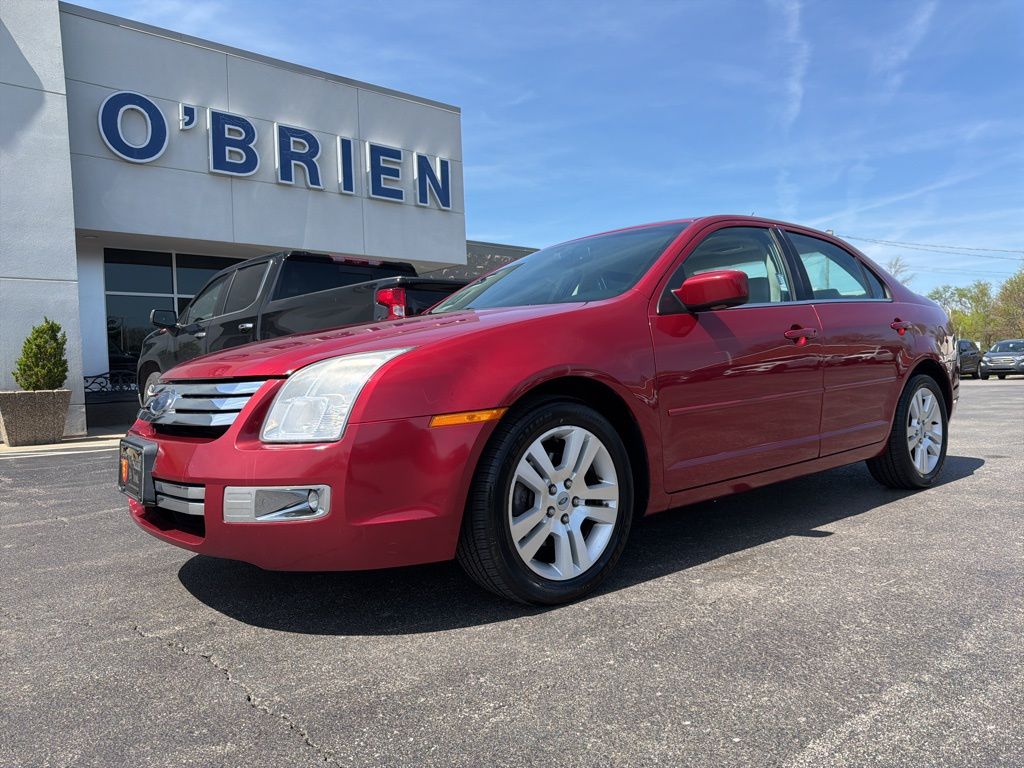 Red 2007 Ford Fusion SEL V6 Sedan Front-Wheel Drive 6-Speed Automatic