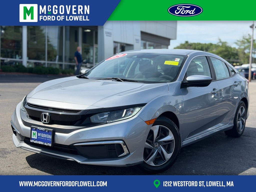 Lunar Silver Metallic 2020 Honda Civic Sedan Front-Wheel Drive Continuously Variable Transmission