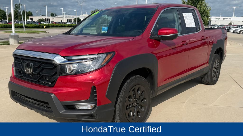 Radiant Red Metallic II 2023 Honda Ridgeline RTL AWD Pickup Truck All-Wheel Drive 9-Speed Automatic