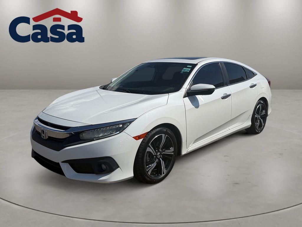 White Orchid Pearl 2017 Honda Civic Sedan Front-Wheel Drive Continuously Variable Transmission