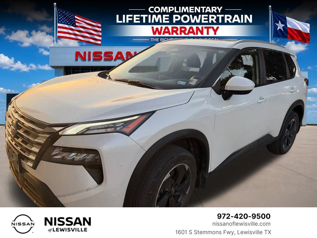 Everest White Pearl 2024 Nissan Rogue SUV / Crossover Front-Wheel Drive Continuously Variable Transmission