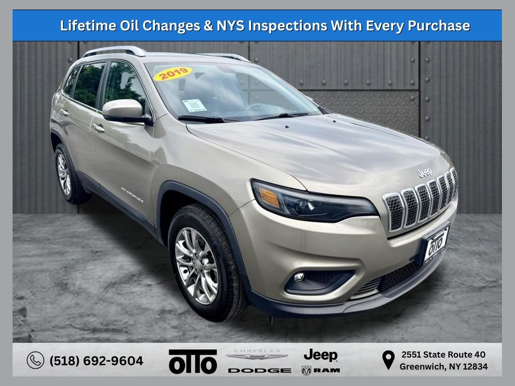 Light Brownstone Pearlcoat 2019 Jeep Cherokee SUV / Crossover Four-Wheel Drive 9-Speed Automatic