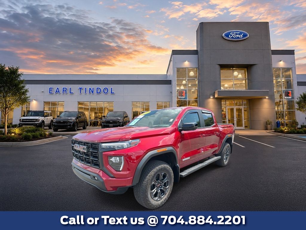 Volcanic Red Tintcoat 2025 GMC Canyon Pickup Truck Four-Wheel Drive 8-Speed Automatic