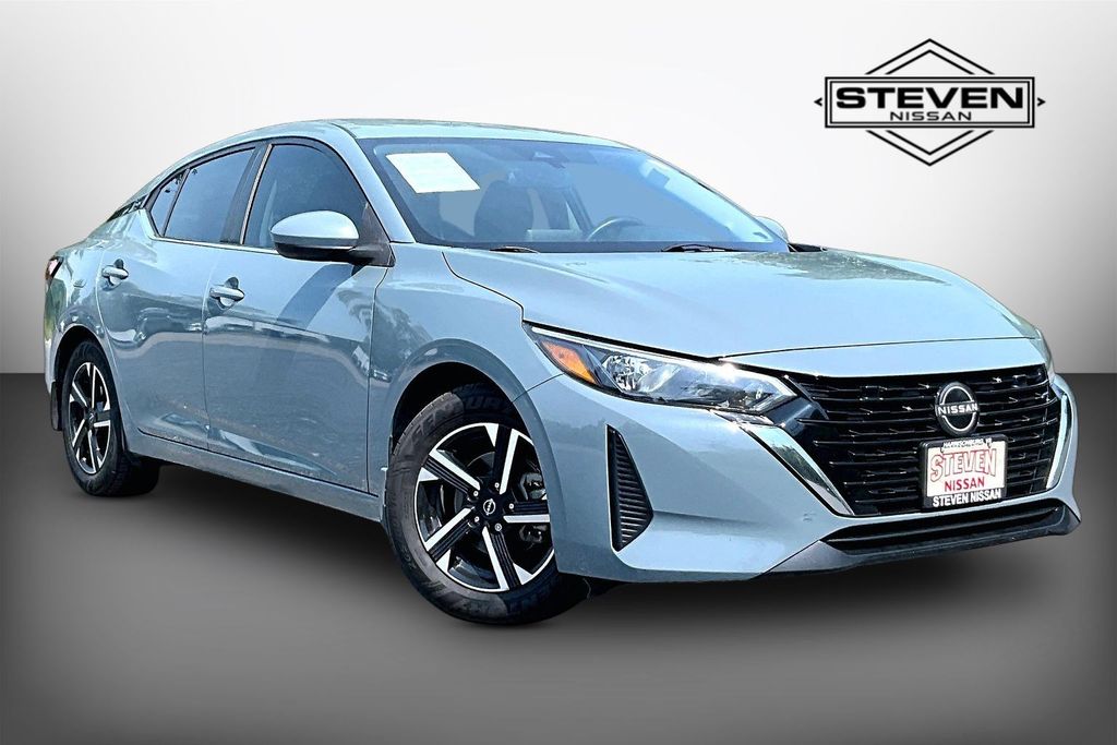 Atlantic Gray Metallic 2024 Nissan Sentra Sedan Front-Wheel Drive Continuously Variable Transmission