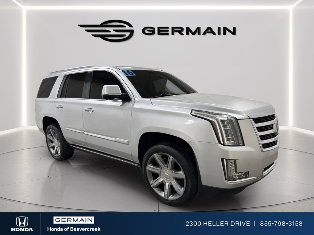 Radiant Silver Metallic 2016 Cadillac Escalade Premium RWD SUV / Crossover Rear-Wheel Drive 8-Speed Automatic