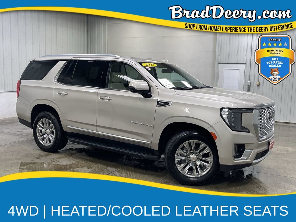 Brown (Pearl Beige Metallic) 2021 GMC Yukon SUV / Crossover Four-Wheel Drive Automatic
