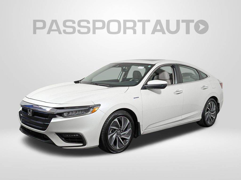 White 2019 Honda Insight Touring Sedan FWD Sedan Front-Wheel Drive Continuously Variable Transmission