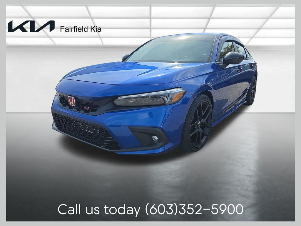 Blue 2023 Honda Civic Sedan Front-Wheel Drive 6-Speed Manual
