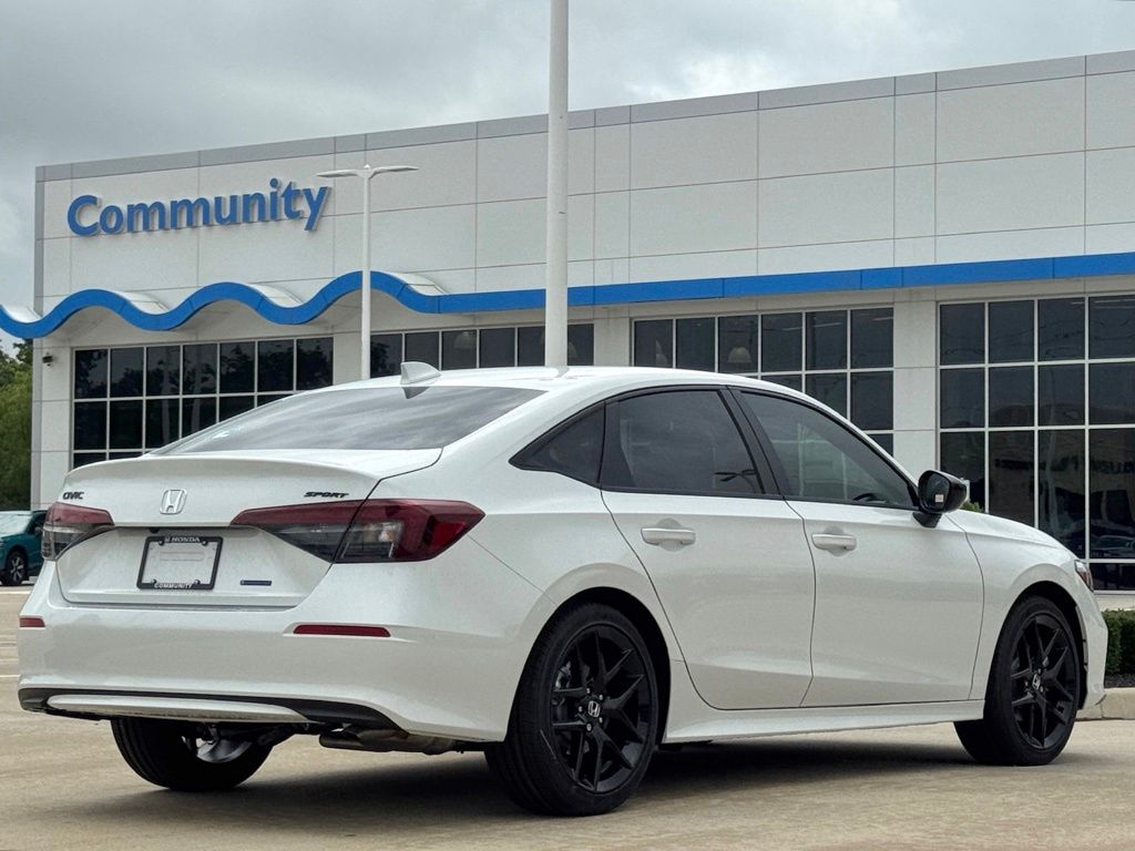 2026 Honda Civic Hybrid Sport White at Community Honda