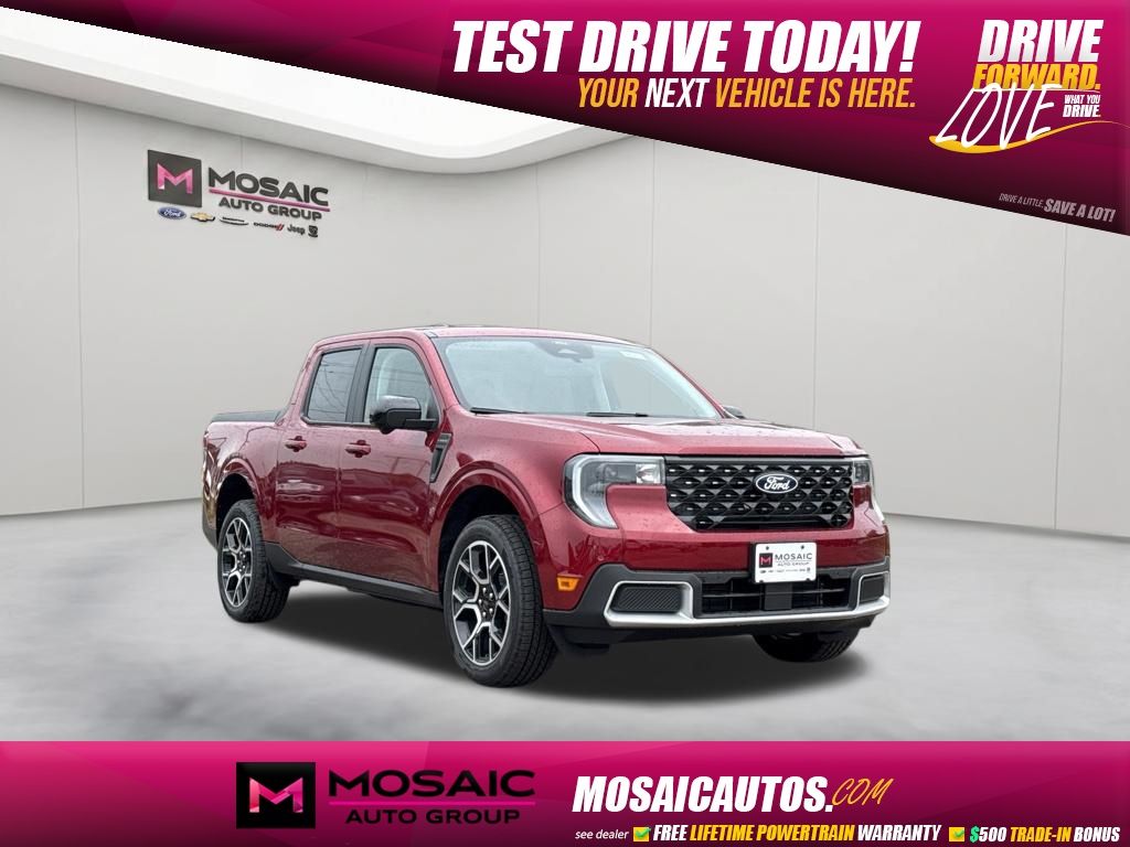 Ruby Red Metallic 2026 Ford Maverick Pickup Truck All-Wheel Drive Continuously Variable Transmission