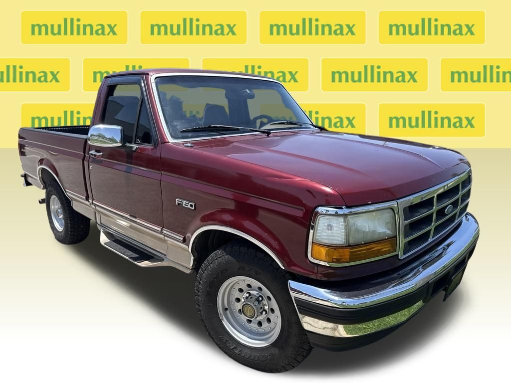 Red (Maroon) 1996 Ford F-150 Pickup Truck 5-Speed Manual Overdrive