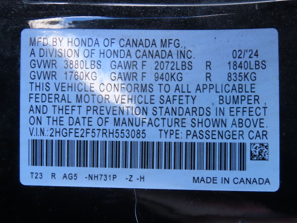 Thumbnail: 2024 Honda Civic - 21