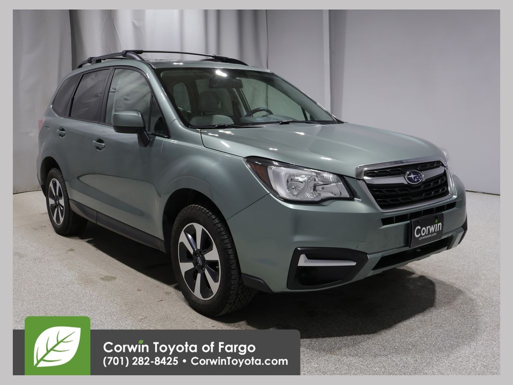 Jasmine Green Metallic 2017 Subaru Forester 2.5i Premium SUV / Crossover All-Wheel Drive 6-Speed Manual