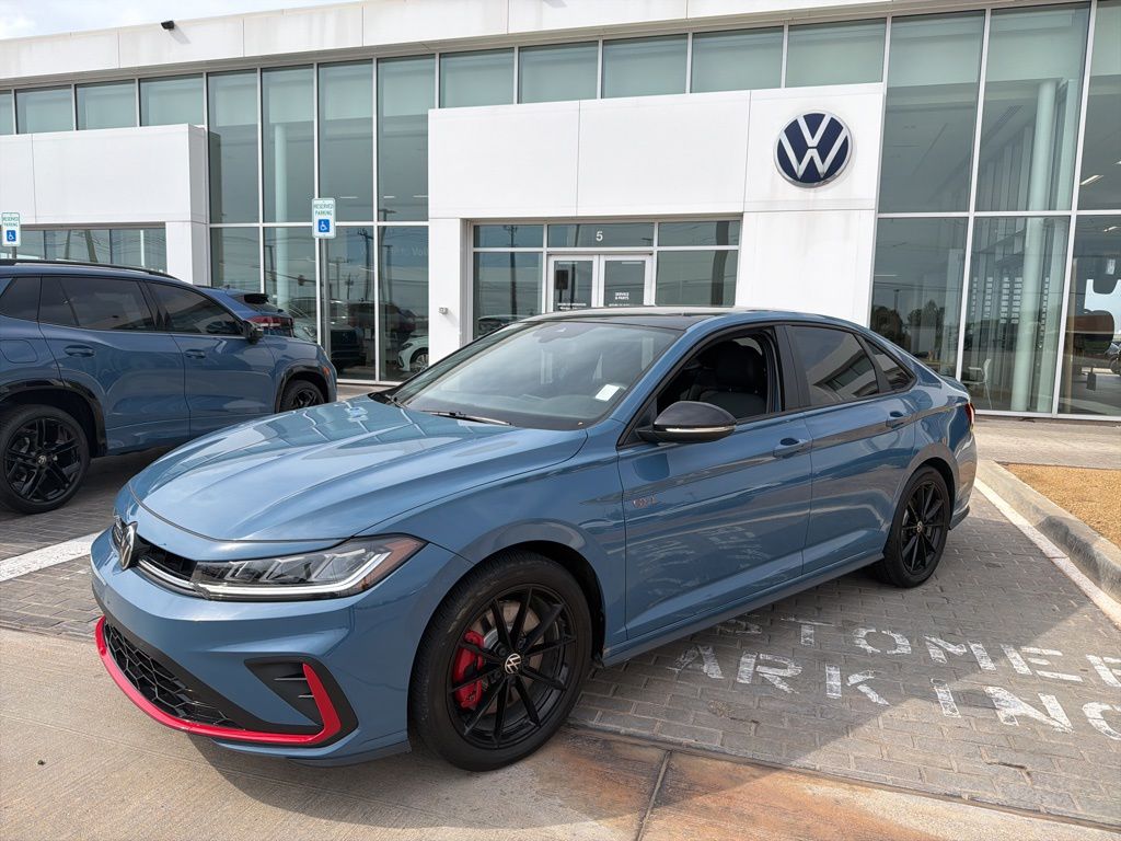 Monterey Blue w/Deep Black Roof 2025 Volkswagen Jetta GLI Autobahn FWD Sedan Front-Wheel Drive 6-Speed Manual