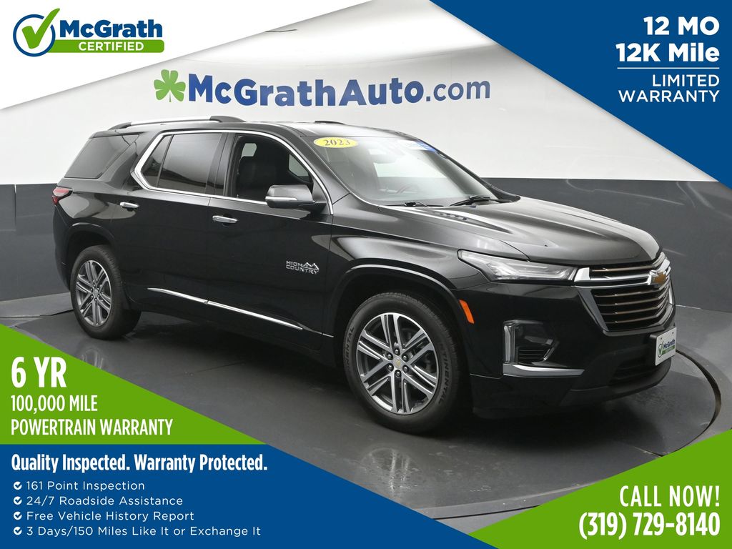 Mosaic Black Metallic 2023 Chevrolet Traverse SUV / Crossover Four-Wheel Drive 9-Speed Automatic