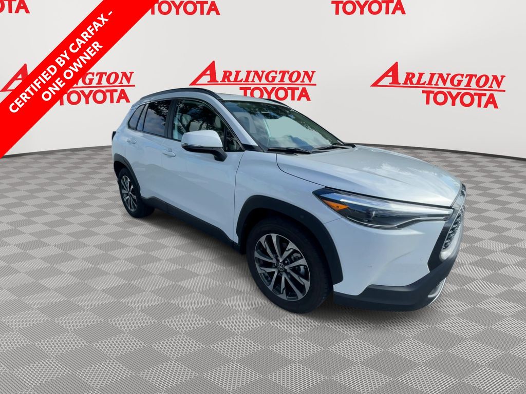 Certified 2023 Toyota Corolla Cross XLE with VIN 7MUDAAAG4PV037551 for sale in Kansas City