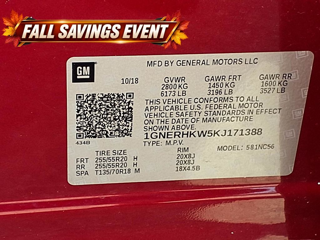 2019 Chevrolet Traverse 3LT Red at DeMontrond Mazda