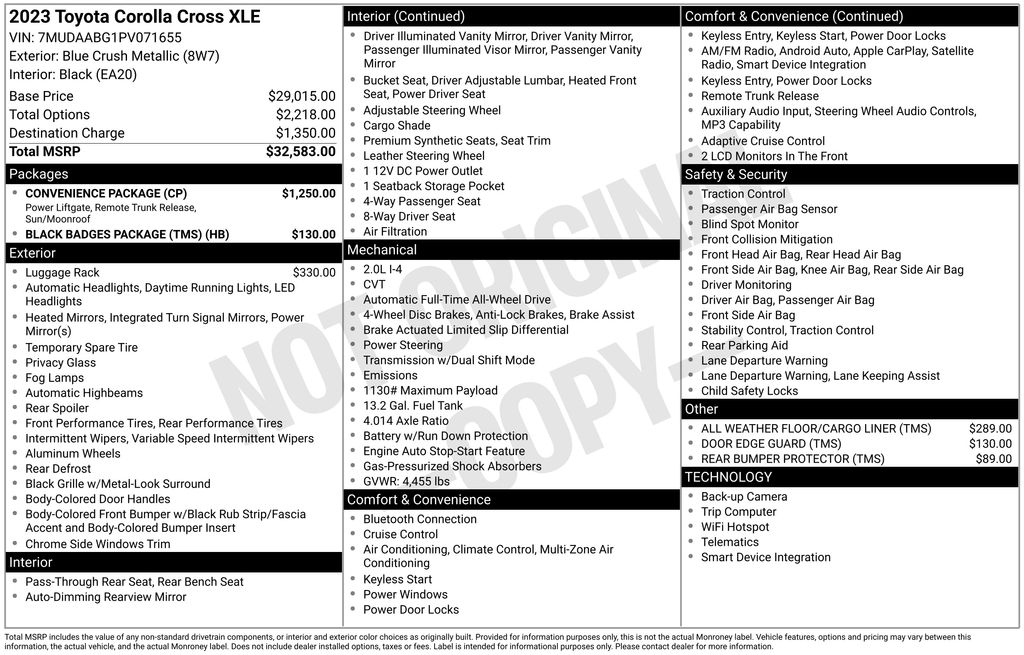 2023 Toyota Corolla Cross XLE