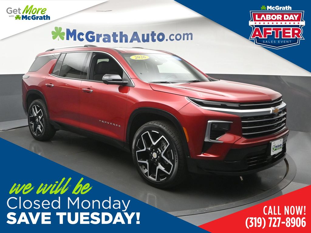 Radiant Red Tintcoat 2026 Chevrolet Traverse SUV / Crossover Four-Wheel Drive 8-Speed Automatic